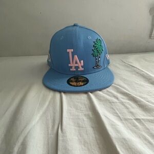 NEW ERA Los Angeles LA Dodgers Palm Tree Fitted Hat Cap Taco Tuesday Size 7 1/4
